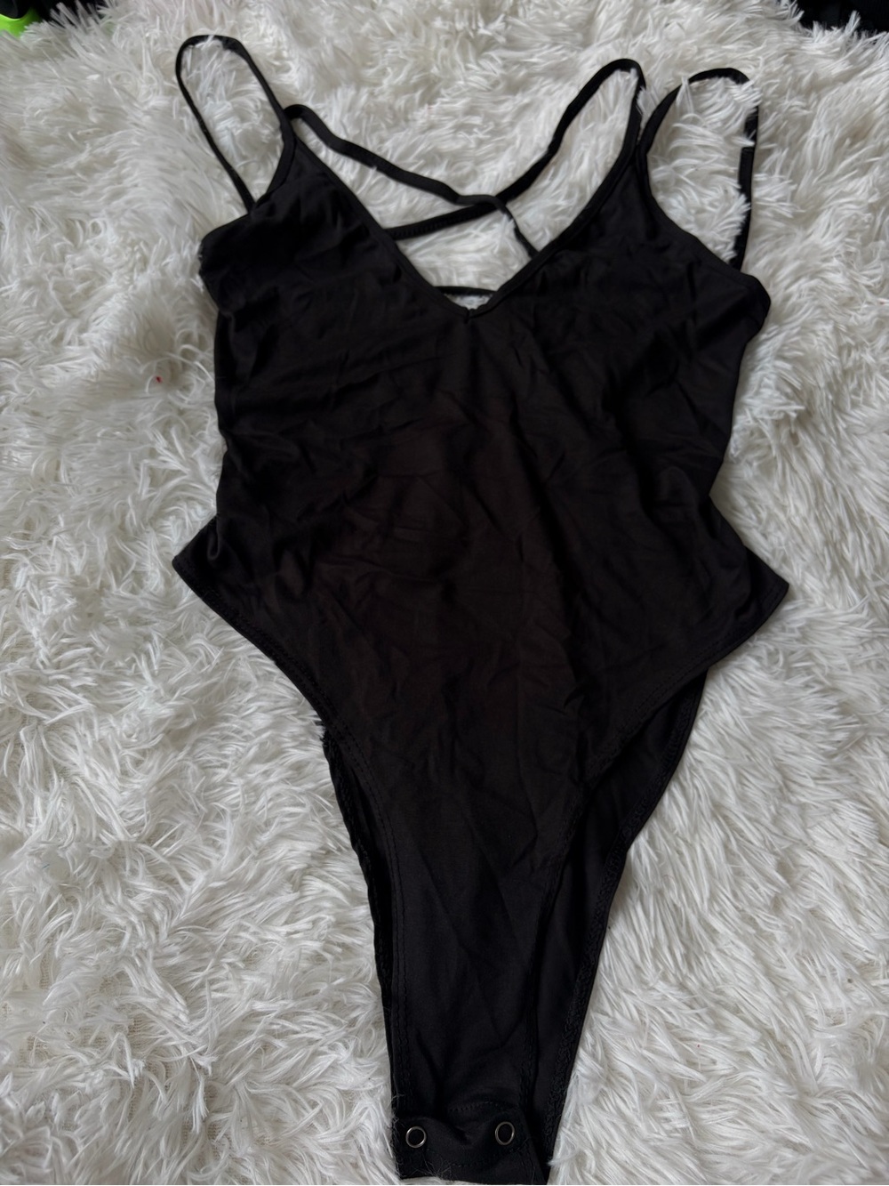 Black Strappy Women’s Bodysuit
